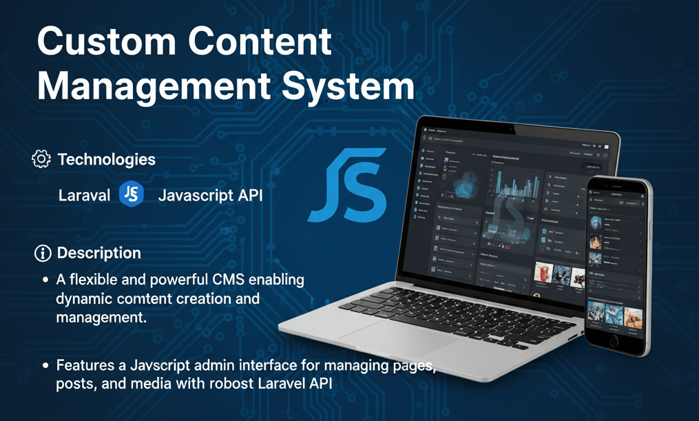React CMS Platform - software engineering portfolio project by Pranto Roy built with Laravel 12 · React 18 · MySQL